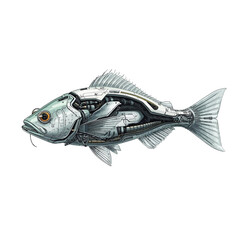 Cyborg Fish Future Design Very Cool