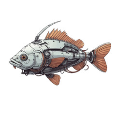 Cyborg Fish Future Design Very Cool
