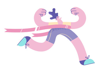 Success, achievement and leadership concept