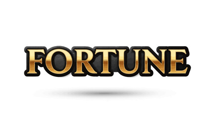 Luxurious golden three-dimensional text design, crafted with an elegant embossed effect, perfect for conveying concepts of wealth, opportunity, and success in a captivating visual presentation