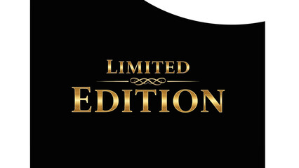 Stylish and luxurious gold typography on a dark background, representing an exclusive collection or special offer