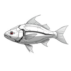 Cyborg Fish Future Design Very Cool