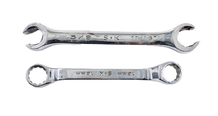 Offset Box End Wrench and Line wrench tools , size 15mm x 16mm,