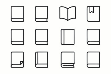 Fold dot arc icon line ring hinge page icons wave minimalist vector