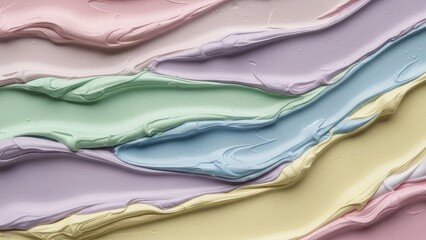 Dreamy pastel paint strokes create a tranquil and modern abstract background perfect for art, design, and creative projects with a calming aesthetic