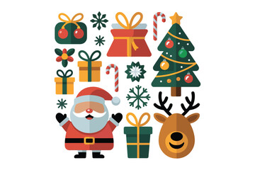 Cute Christmas Holiday Elements Collection