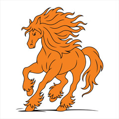 Dynamic Galloping Horse