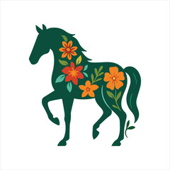 Floral Horse 