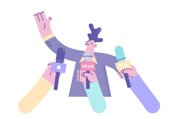 Politician, star or public speaker concept