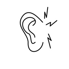 ear pain otalgia earache ear infection otitis symptom medical icon