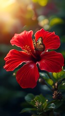 ผีเสื้อและดอกไม้