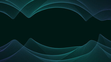 Smooth teal–blue gradient mesh wave lines over a dark background. Modern cool-toned abstract design perfect for technology visuals, branding, and digital art.