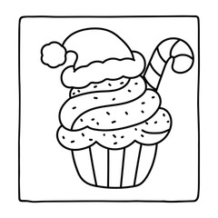 Kids-Bold & Easy Christmas Coloring Book, cute candle with holly bold & easy cute christmas coloring page, Christmas Coloring Pages, bold & easy cozy winter coloring book pages, victor art. line art 