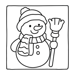 Kids-Bold & Easy Christmas Coloring Book, cute candle with holly bold & easy cute christmas coloring page, Christmas Coloring Pages, bold & easy cozy winter coloring book pages, victor art. line art 