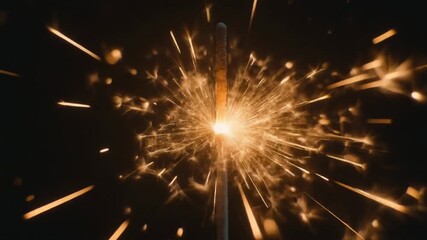 Sparkling fireworks ignite the night sky with a brilliant display of light and celebration