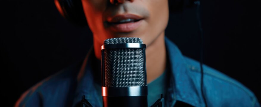 Streamer fine-tunes microphone excitement bubbling as new live broadcast begins.