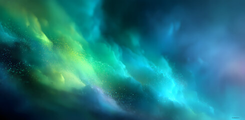 Teal green blue grainy color gradient background glowing noise texture cover header poster design