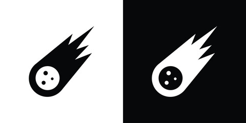 Comet icons symbol for web and mobile filled vector isolated © Franklin