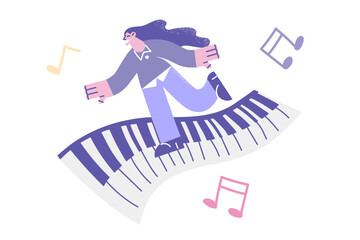 Music and arts entertainment concept.