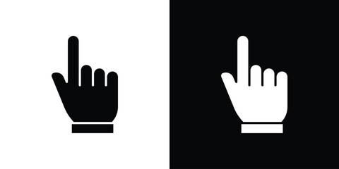 Obraz premium Cursor icons symbol for web and mobile filled vector isolated