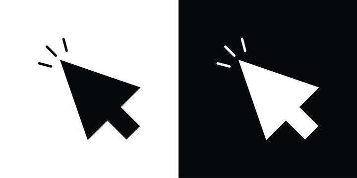 Cursor icons symbol for web and mobile filled vector isolated