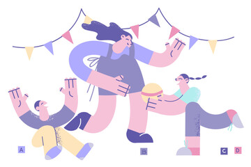 Happy childhood and parenthood concept.