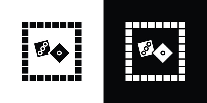 Game board icons symbol for web and mobile filled vector isolated