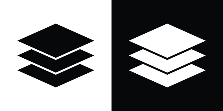 Layers icons symbol for web and mobile filled vector isolated