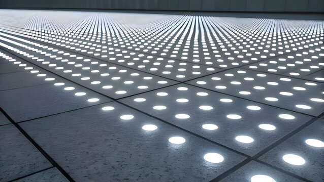 Clean White Hexagonal Futuristic Sci-Fi Corridor - Powered by Adobe