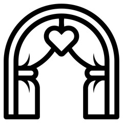 wedding arch icon
