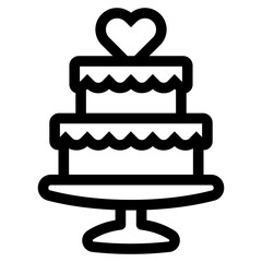 wedding cake icon