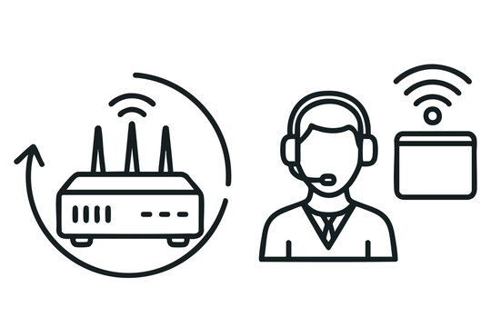 Customer Support via Wi Fi Router