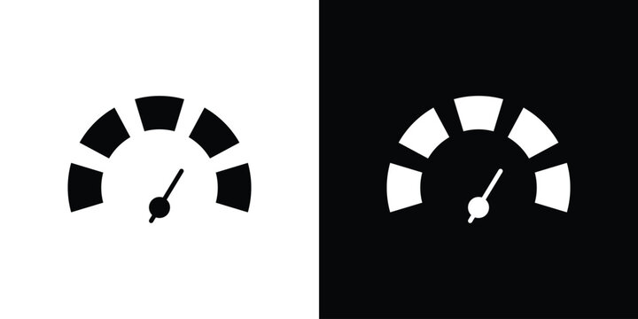 Tachometer icons symbol for web and mobile filled vector isolated