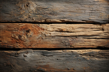 Rustic weathered wood plank texture with natural cracks, knots, rough grain patterns and warm earthy tones perfect for backgrounds, crafts, organic design projects and decor themes