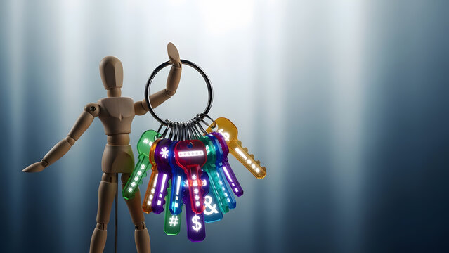 大量のパスワード鍵束を管理するデッサン人形のセキュリティ課題