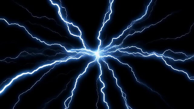 Cinematic Electric Arc Burst Overlay &ndash; Realistic Blue Sparks FX