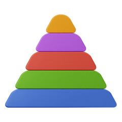 3d chart diagram graph statistic infographic element