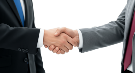Professional Business Handshake Between Two Executives in Formal Suits – Symbol of Partnership, Agreement, Trust, Successful Negotiation, and Corporate Collaboration in Modern Office and Business