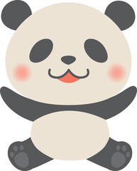 動物_パンダ（バンザイ）