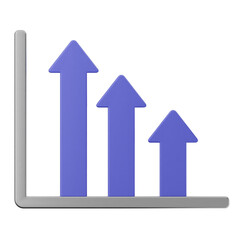 3d chart diagram graph statistic infographic element