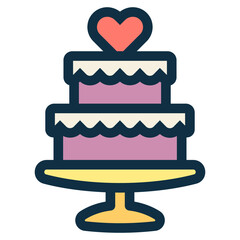 wedding cake icon