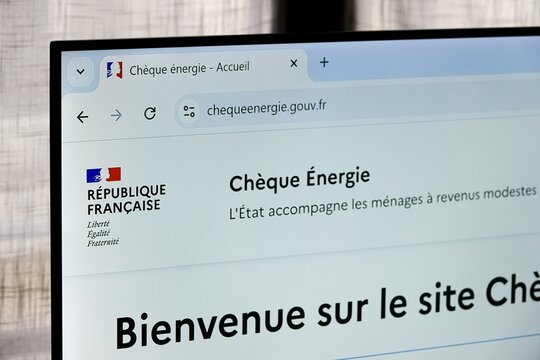 Page site internet chequeenergie.gouv.fr