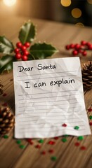 Dear Santa, I can explain, funny letter