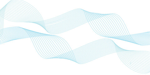 Abstract vector background with blue wavy lines. Blue wave background. Blue lines vector illustration. Curved wave. Abstract wave element