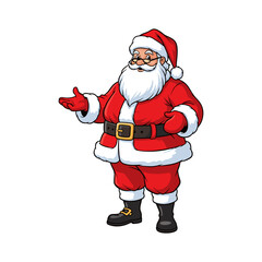 Santa Claus vector with white background