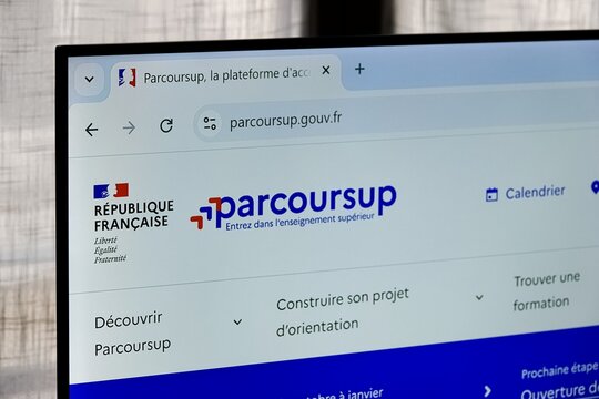 Page site internet parcoursup.gouv.fr	