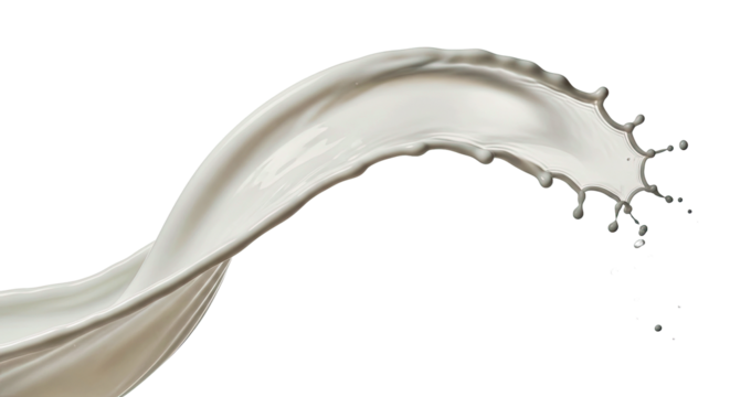 High Resolution Abstract Milk Pour and Dynamic Flowing Liquid Milk Splash Photography