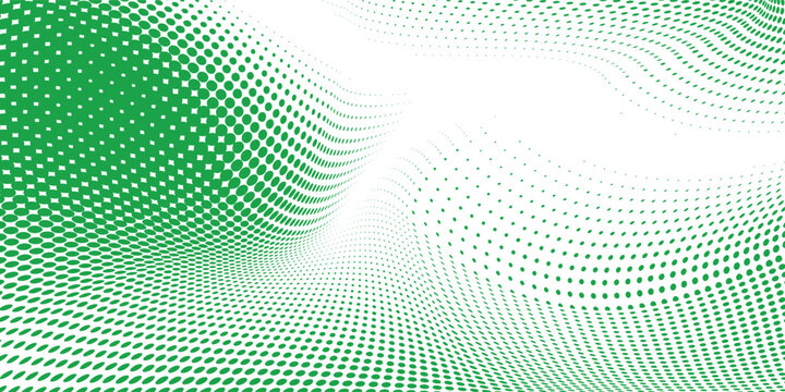 abstract background green and light green dots gredient, texture, sape line, dot, curved line