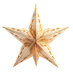 Elegant Golden Star Decoration for Home Interior, Decorative Design Concept
