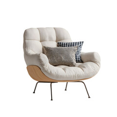 Modern Lounge Chair Mockup: Elegant Living Room Furniture Showcase